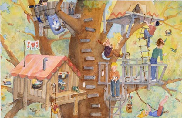 Treehouse 11x17 ©Joan Justis-All rights reserved