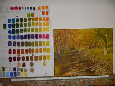 Color chart and painting