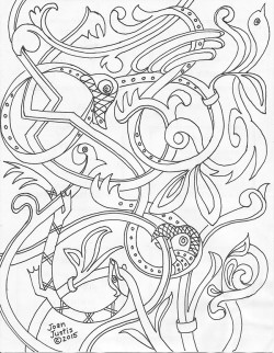 Norse Animal Coloring Page